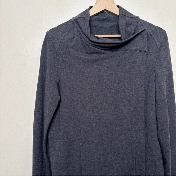 Lululemon Womens 8 Coast Wrap Heathered Black - Picture 9 of 16